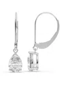 Lab Grown Diamonds 14k 2.00 Ct. Tw. Lab-grown Diamond Earrings In Silver