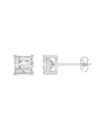 Lab Grown Diamonds 14k 2.00 Ct. Tw. Lab-grown Diamond Earrings In Metallic