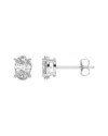 Lab Grown Diamonds 14k 2.00 Ct. Tw. Lab-grown Diamond Earrings In Metallic
