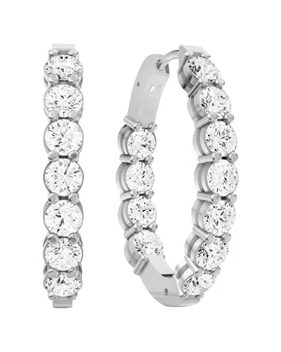 Lab Grown Diamonds 14k 2.00 Ct. Tw. Lab-grown Diamond Earrings In Metallic