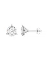 Lab Grown Diamonds 14k 2.00 Ct. Tw. Lab-grown Diamond Earrings In Silver