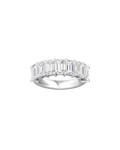 Lab Grown Diamonds 14k 2.00 Ct. Tw. Lab-grown Diamond Half-eternity Ring In Metallic