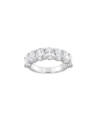 Lab Grown Diamonds 14k 2.00 Ct. Tw. Lab-grown Diamond Half-eternity Ring In Metallic