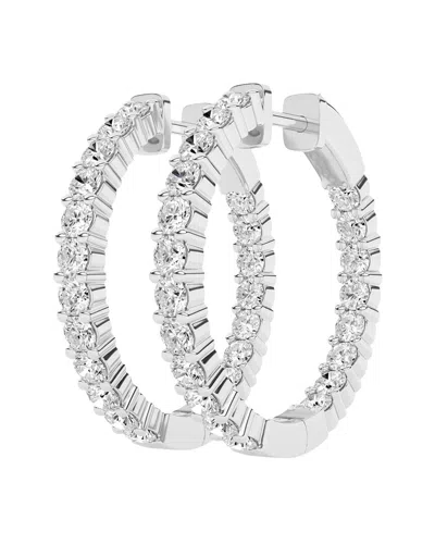 LAB GROWN DIAMONDS 14K 2.00 CT. TW. LAB-GROWN DIAMOND HOOPS