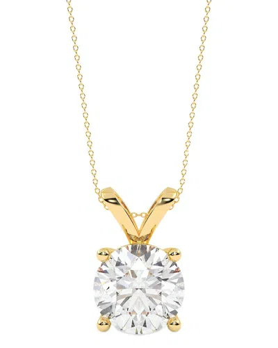 Lab Grown Diamonds 14k 2.00 Ct. Tw. Lab-grown Diamond Necklace In Gold