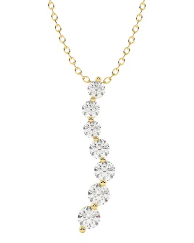 Lab Grown Diamonds 14k 2.00 Ct. Tw. Lab-grown Diamond Necklace In Brown