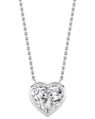 Lab Grown Diamonds 14k 2.00 Ct. Tw. Lab-grown Diamond Necklace In Silver