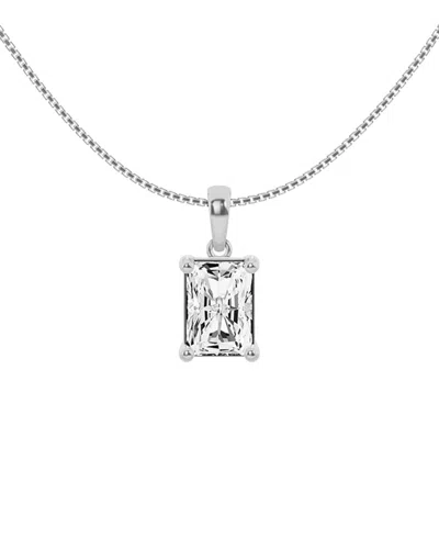 Lab Grown Diamonds 14k 2.00 Ct. Tw. Lab-grown Diamond Solitaire Pendant In Green