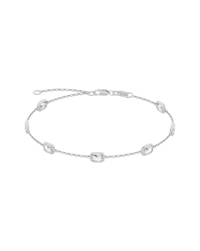 Lab Grown Diamonds 14k 2.00 Ct. Tw. Lab-grown Diamond Station Bracelet In Green