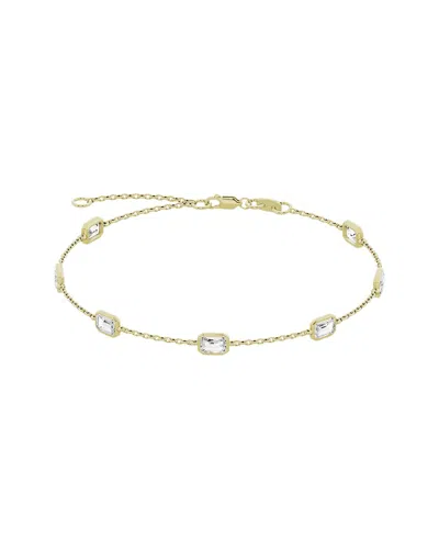 Lab Grown Diamonds 14k 2.00 Ct. Tw. Lab-grown Diamond Station Bracelet In Gold