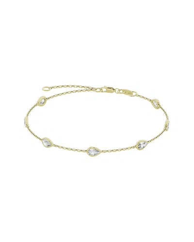 Lab Grown Diamonds 14k 2.00 Ct. Tw. Lab-grown Diamond Station Bracelet In Gold