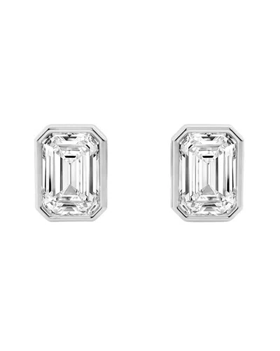 Lab Grown Diamonds 14k 2.00 Ct. Tw. Lab-grown Diamond Studs In Metallic