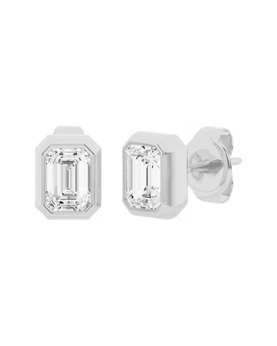 Lab Grown Diamonds 14k 2.00 Ct. Tw. Lab-grown Diamond Studs In Gray