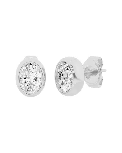 Lab Grown Diamonds 14k 2.00 Ct. Tw. Lab-grown Diamond Studs In Gray