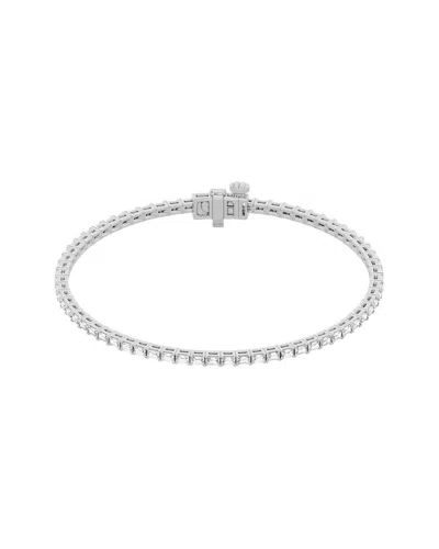 Lab Grown Diamonds 14k 2.00 Ct. Tw. Lab-grown Diamond Tennis Bracelet In Metallic