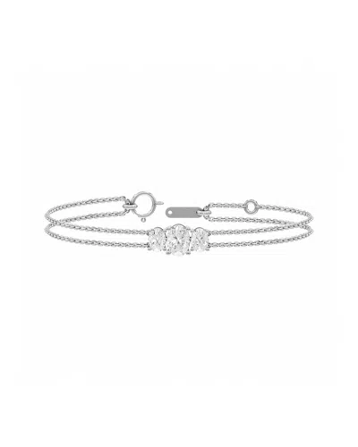 Lab Grown Diamonds 14k 2.00 Ct. Tw. Lab-grown Diamond Bracelet In Metallic