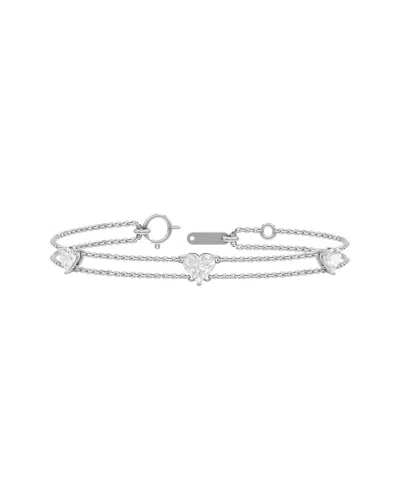 Lab Grown Diamonds 14k 2.00 Ct. Tw. Lab-grown Diamond Bracelet In Silver
