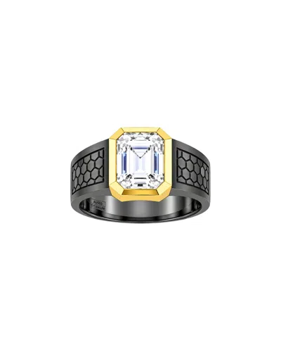 Lab Grown Diamonds 14k 2.00 Ct. Tw. Lab-grown Diamond Solitaire Ring In Black