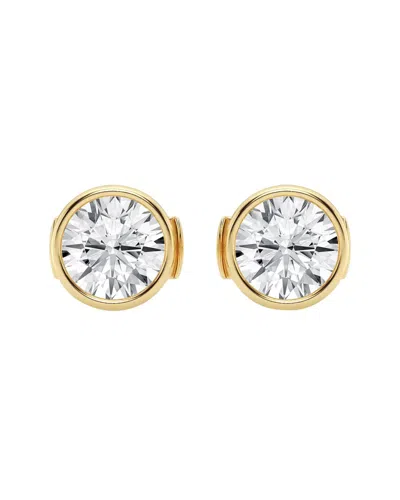 Lab Grown Diamonds 14k 2.00 Ct. Tw. Lab-grown Diamond Studs In Transparent