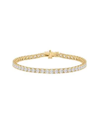 Lab Grown Diamonds 14k 20.00 Ct. Tw. Lab-grown Diamond Tennis Bracelet In Gold