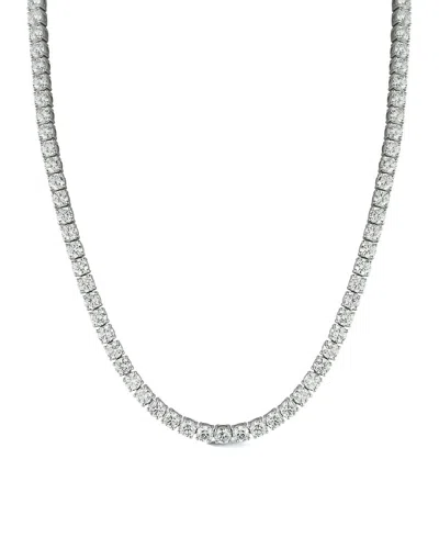 Lab Grown Diamonds 14k 20.00 Ct. Tw. Lab-grown Diamond Necklace In Metallic
