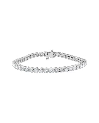 Lab Grown Diamonds 14k 20.00 Ct. Tw. Lab Grown Diamond Tennis Bracelet In Metallic