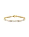 Lab Grown Diamonds 14k 10.00 Ct. Tw. Lab-grown Diamond Tennis Bracelet In Brown
