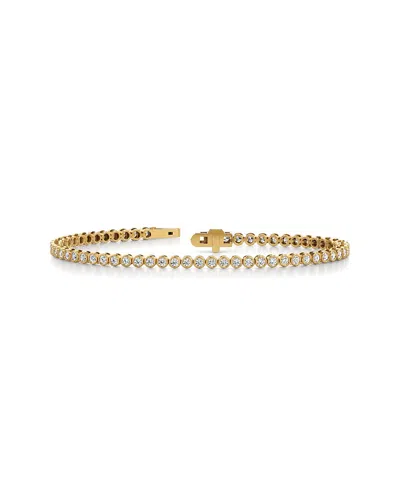 Lab Grown Diamonds 14k 2.03 Ct. Tw. Lab-grown Diamond Tennis Bracelet In Gold