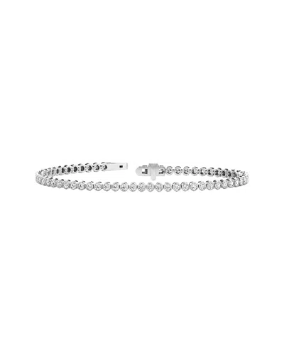 Lab Grown Diamonds 14k 2.03 Ct. Tw. Lab-grown Diamond Tennis Bracelet In Metallic