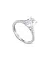 Lab Grown Diamonds 14k 2.04 Ct. Tw. Diamond Ring In Metallic