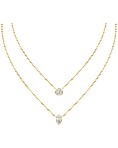 Lab Grown Diamonds 14k 2.08 Ct. Tw. Lab-grown Diamond Necklace In Gold