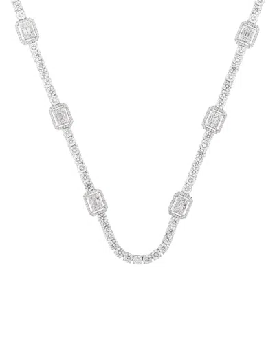 Lab Grown Diamonds 14k 20.80 Ct. Tw. Lab-grown Diamond Fashion Necklaces In Metallic