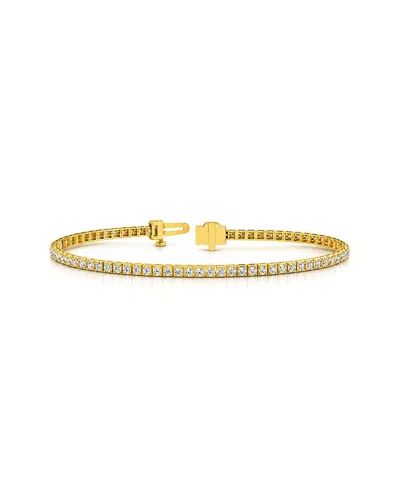 Lab Grown Diamonds 14k 2.11 Ct. Tw. Lab-grown Diamond Tennis Bracelet In Transparent