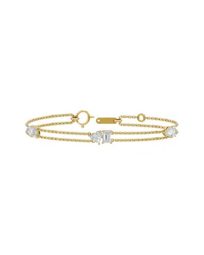 Lab Grown Diamonds 14k 2.15 Ct. Tw. Lab-grown Diamond Bracelet In Transparent