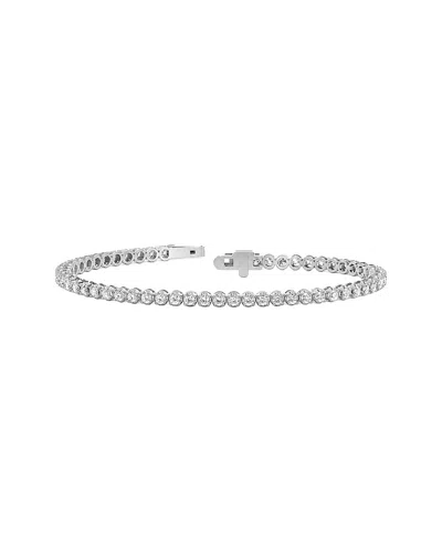 Lab Grown Diamonds 14k 2.17 Ct. Tw. Lab-grown Diamond Tennis Bracelet In Transparent