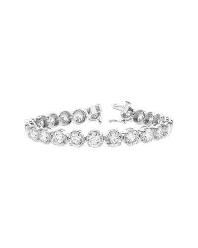 Lab Grown Diamonds 14k 21.75 Ct. Tw. Lab-grown Diamond Tennis Bracelet In Silver