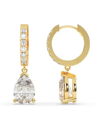 Lab Grown Diamonds 14k 2.20 Ct. Tw. Lab-grown Diamond Earrings In Gold