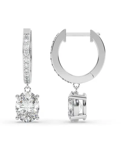 Lab Grown Diamonds 14k 2.25 Ct. Tw. Lab-grown Diamond Earrings In Metallic