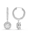 Lab Grown Diamonds 14k 2.35 Ct. Tw. Lab-grown Diamond Earrings In Silver
