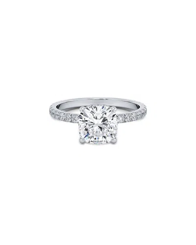 Lab Grown Diamonds 14k 3.40 Ct. Tw. Lab-grown Diamond Ring In Metallic