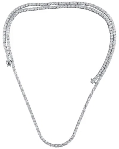 Lab Grown Diamonds 14k 24.25 Ct. Tw. Lab Grown Diamond Necklace In Metallic