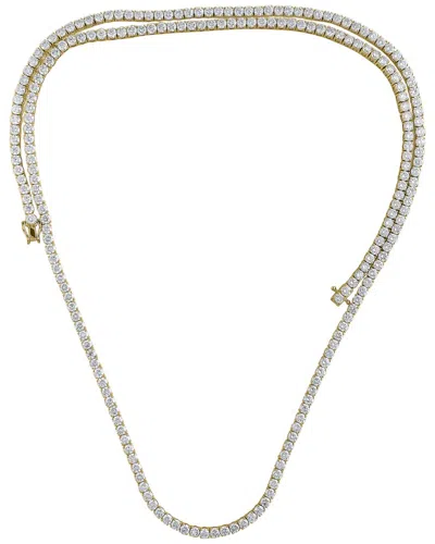 Lab Grown Diamonds 14k 24.25 Ct. Tw. Lab Grown Diamond Necklace In Gold