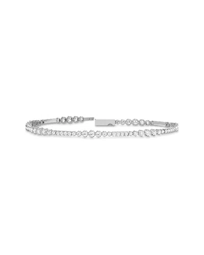 Lab Grown Diamonds 14k 2.49 Ct. Tw. Lab-grown Diamond Tennis Bracelet In Metallic