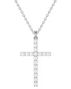 Lab Grown Diamonds 14k 2.50 Ct. Tw. Lab-grown Diamond Necklace In Metallic