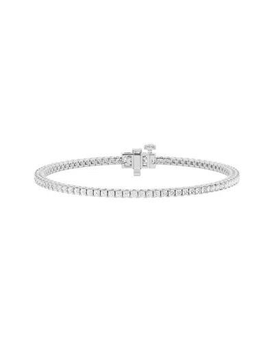 Lab Grown Diamonds 14k 2.50 Ct. Tw. Lab-grown Diamond Tennis Bracelet In Metallic