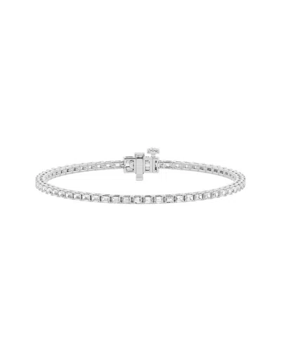Lab Grown Diamonds 14k 2.50 Ct. Tw. Lab-grown Diamond Tennis Bracelet In Metallic