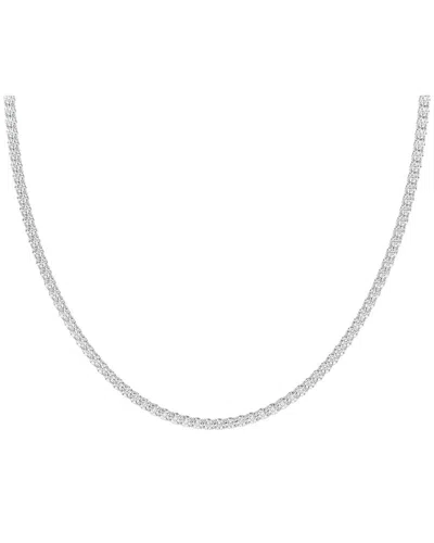 Lab Grown Diamonds 14k 25.00 Ct. Tw. Lab-grown Diamond Necklace In Metallic