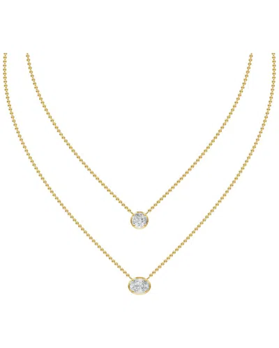 Lab Grown Diamonds 14k 2.53 Ct. Tw. Lab-grown Diamond Necklace In Gold