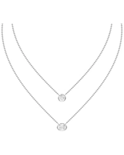 Lab Grown Diamonds 14k 2.53 Ct. Tw. Lab-grown Diamond Necklace In Neutral