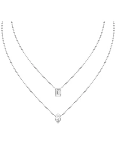 Lab Grown Diamonds 14k 2.57 Ct. Tw. Lab-grown Diamond Necklace In Nude